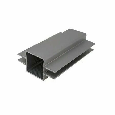 EZTUBE 2-Way Centered Captive Fin for 1/4in Panel  Silver, 94in L x 1in W x 1in H 100-273S-94